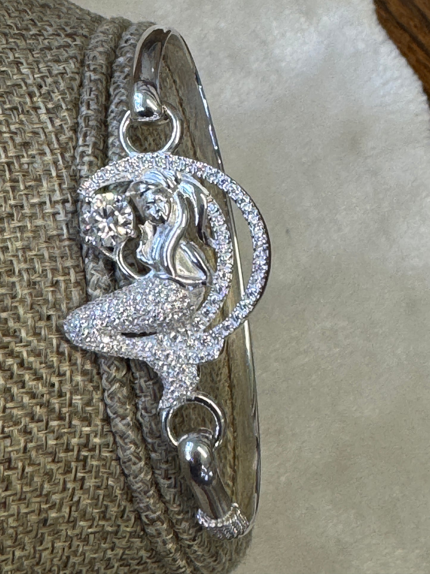 Sterling silver Mermaid set (Earrings, Pendant, Chain and bracelet)