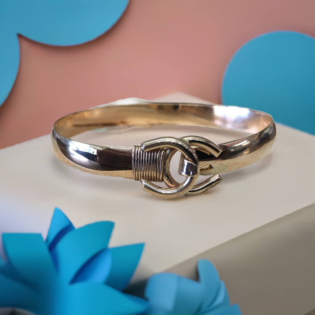 14 k Gold filled double hook bracelet.