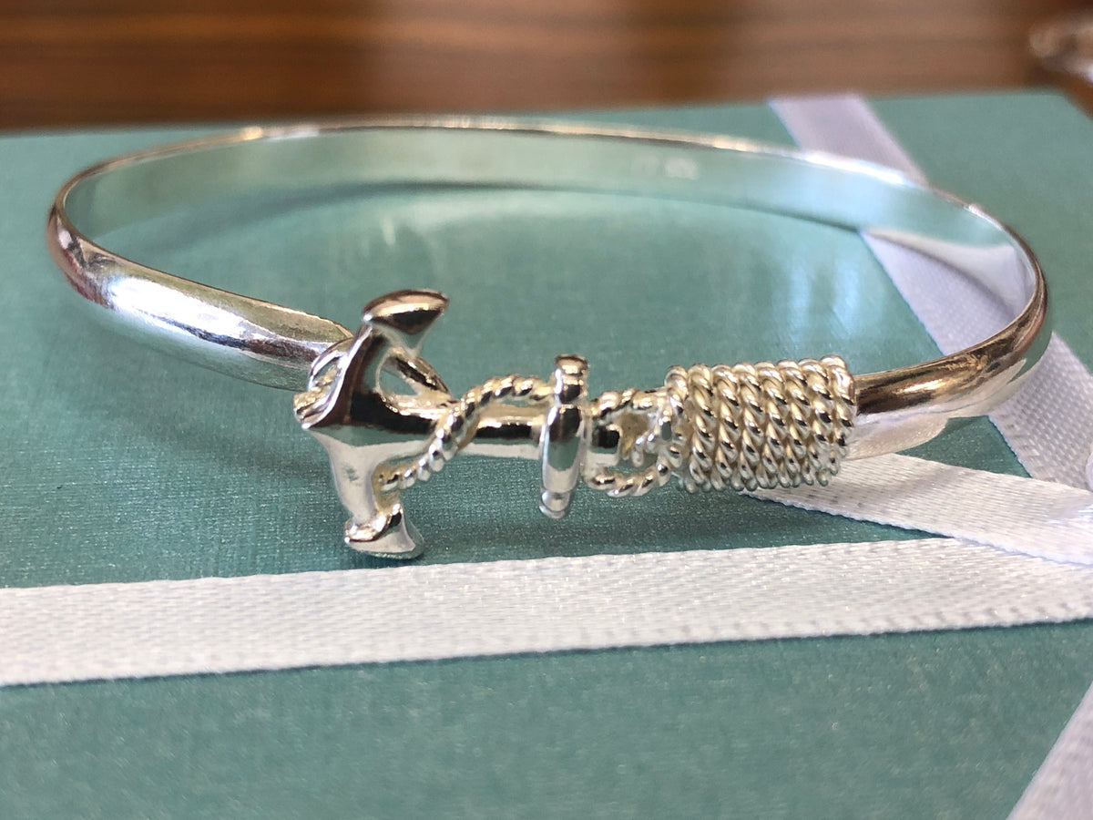 6 mm Sterling silver (925)hook bracelet . – Johnny Jeweler St.Croix