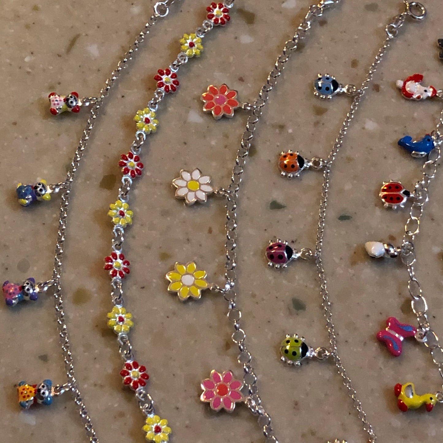 Sterling silver(925) charms girl’s bracelet.