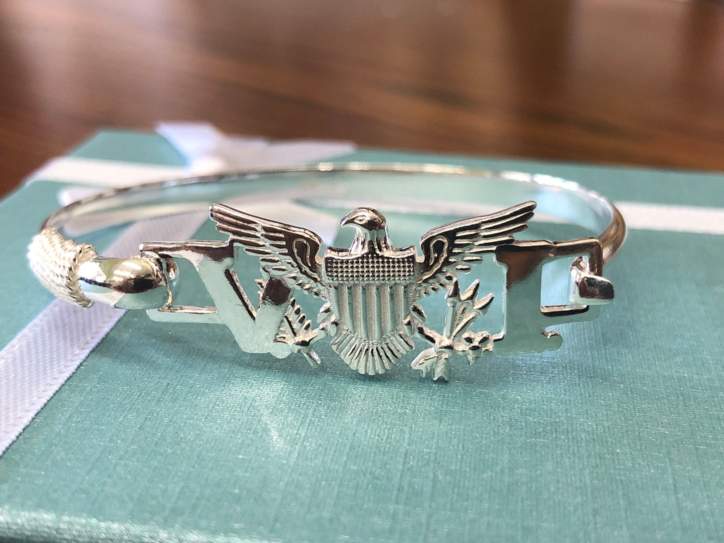 sterling silver(925) VI flag kid’s bracelets.