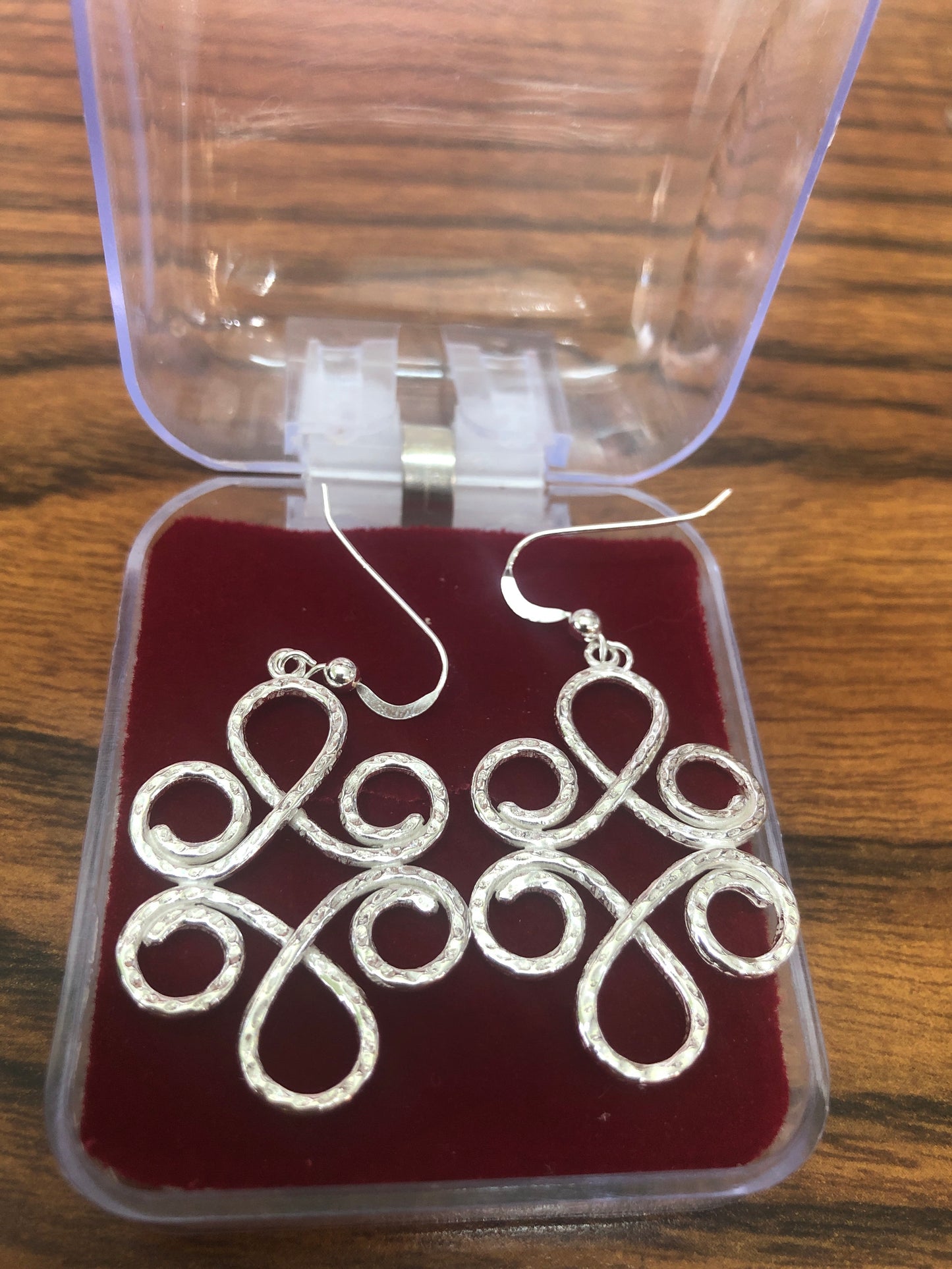 925 Sterling silver flower earrings