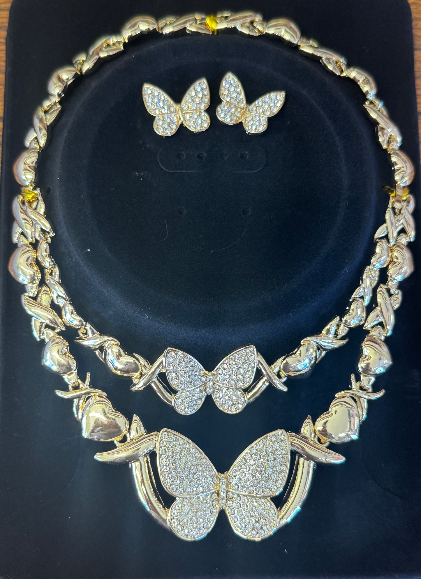 Gold plated Butterfly set.