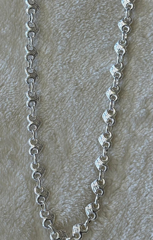 Sterling silver 6mm heart puff links collection