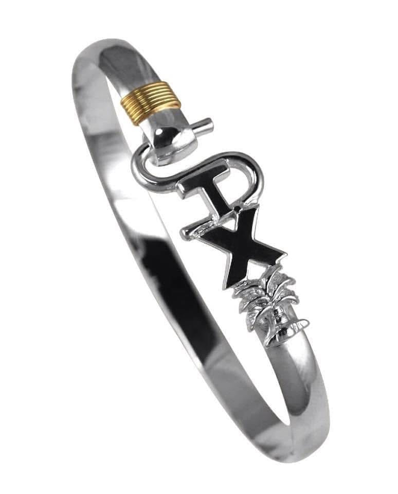 STX 925 sterling silver bracelet with silver wrapping.