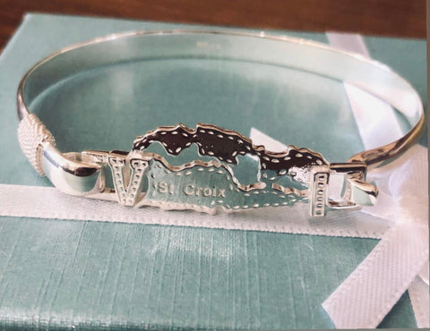 Sterling silver Virgin Islands bracelet.