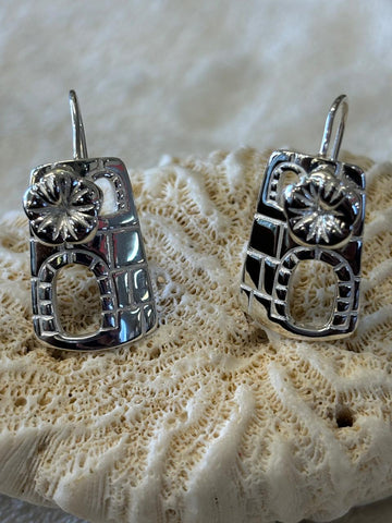 Sterling silver Sugar mill earrings