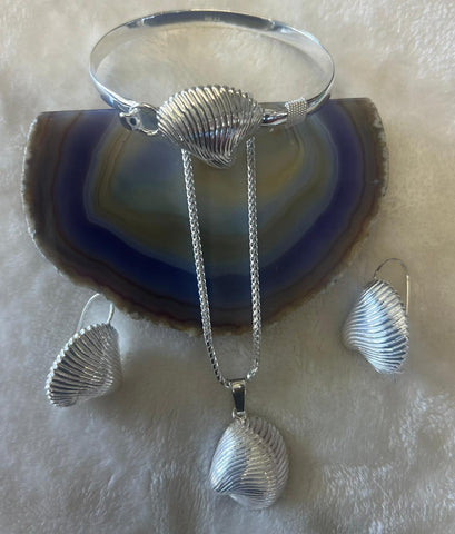 Sterling silver (925) seashells collection.