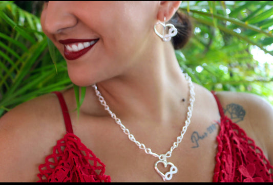 Sterling silver Heart-infinity collection.