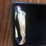 Sterling silver Machete bracelet.