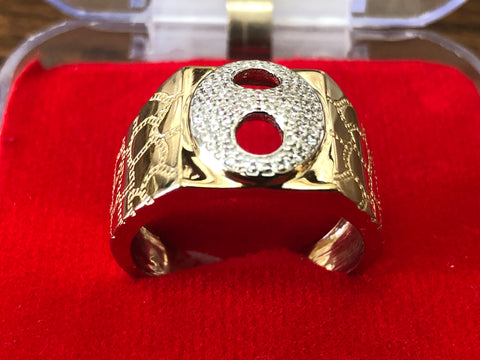 10 k and 14 k solid gold Nugget-Gucci ring collection.