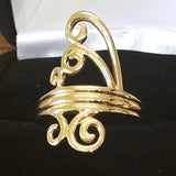 Solid 14 k gold ring.