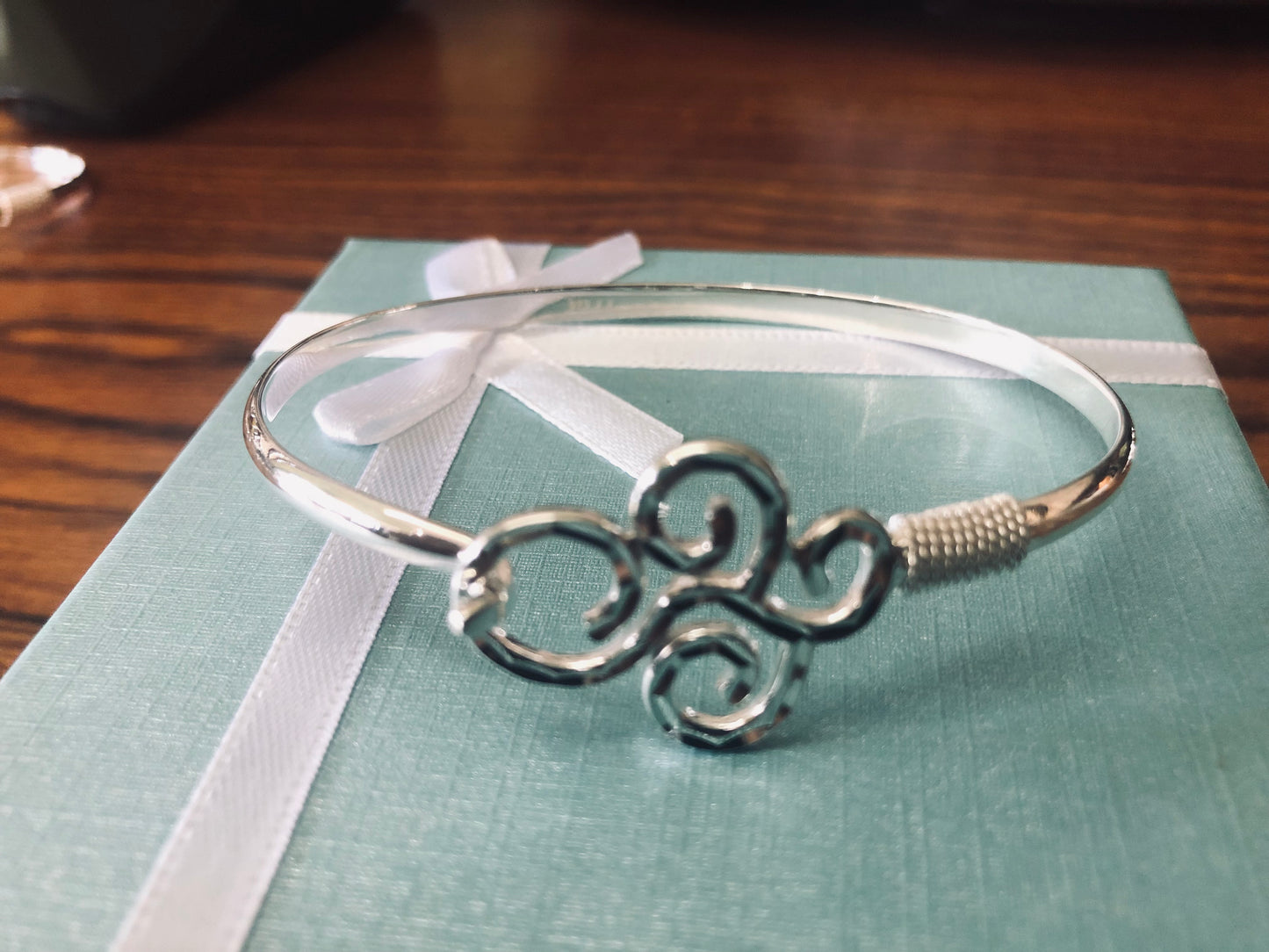 Sterling silver bracelet.