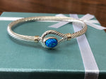 14 k gold wrapped and 925 sterling silver opal bracelet .