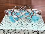 925 Sterling silver double hearts Infinity collection