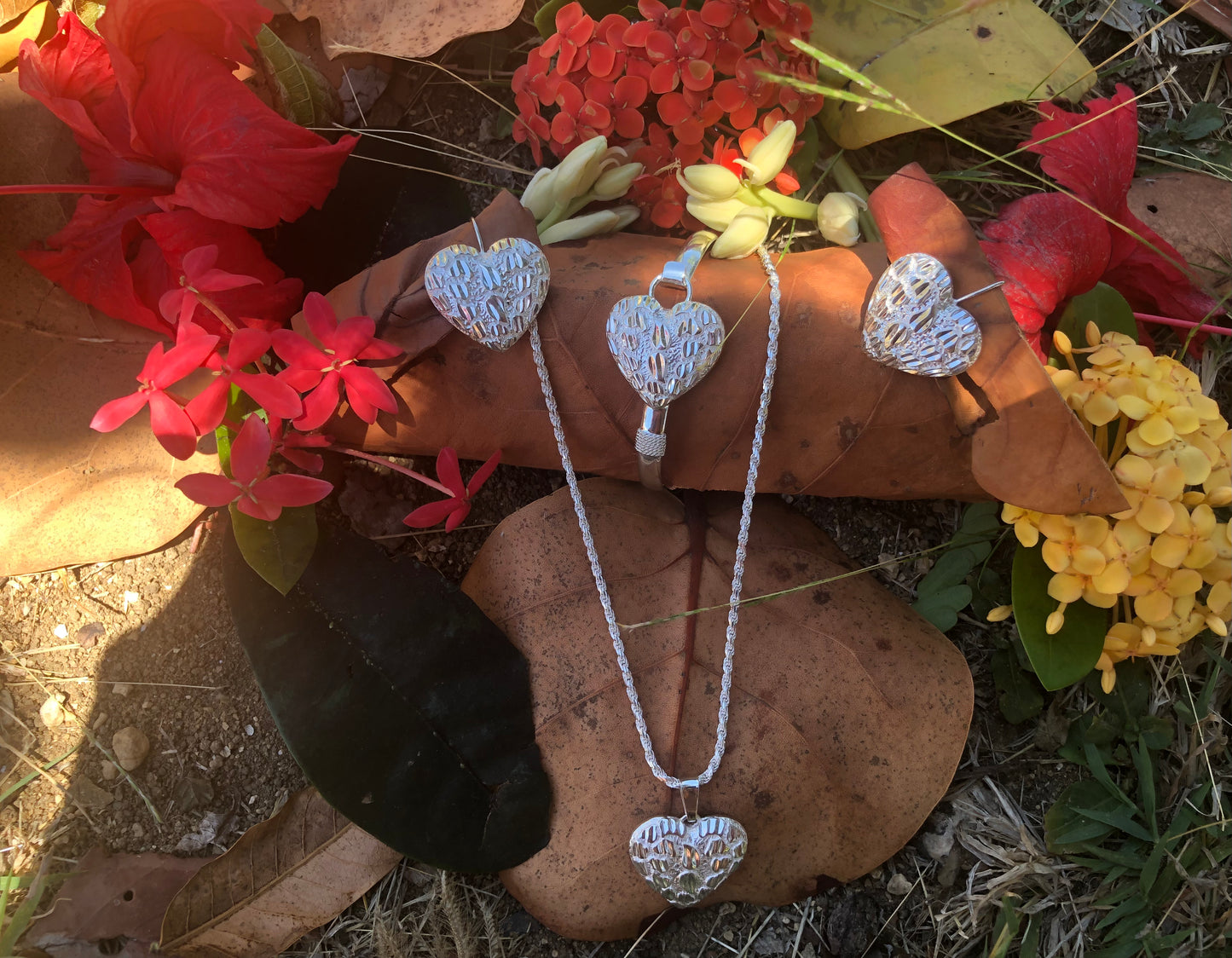 Sterling silver Nugget- Heart collection.