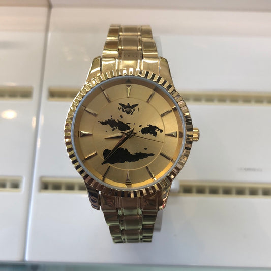 VI flag women’s watch gold Color.