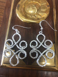 925  Sterling silver flower earrings