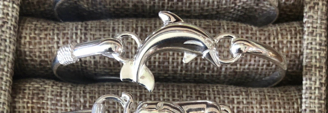 Dolphin Sterling silver bracelet.