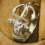 925 Sterling silver Anchor ring