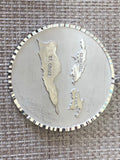 Sterling silver (925) Virgin Islands pendant (2.5 inches diameters)