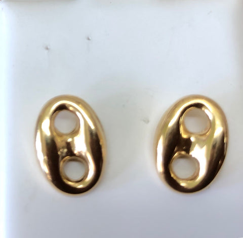 Solid 10k gold Gucci earrings .